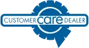 Customer Care Dealer badge with blue design