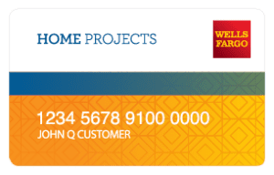 Wells Fargo Home Projects credit card design