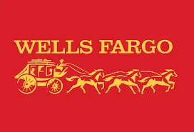 Wells Fargo logo with stagecoach illustration