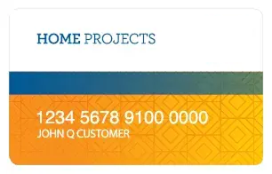 Wells Fargo Home Projects credit card design