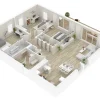 a floor plan of a house